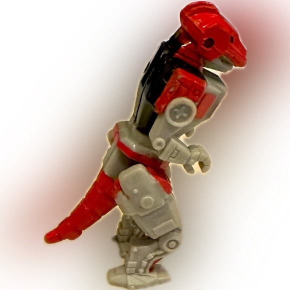 VTG 1994 #1 RED POWER RANGER MICRO MACHINES TYRANNOSAURUS DINOZORD JASON MORPHIN - Picture 7 of 11
